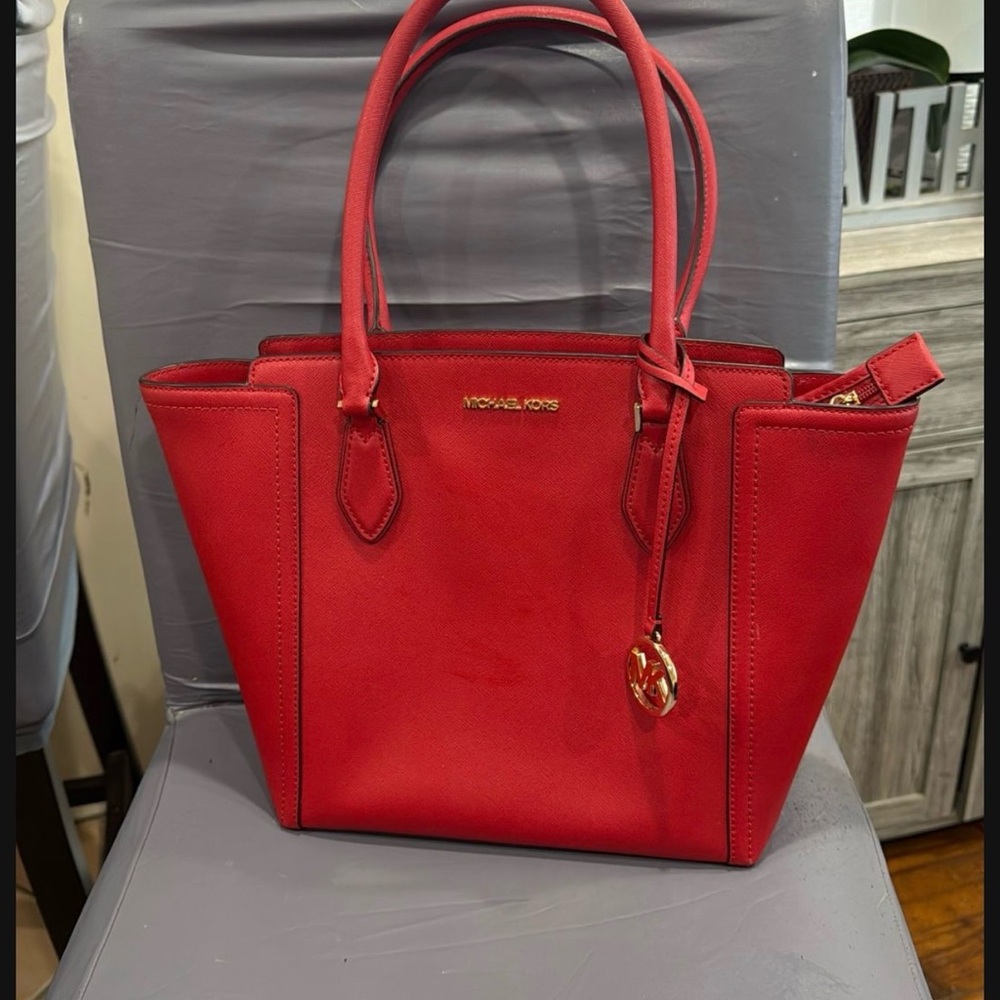 Michael Kors Vibrant Red Tote Bag